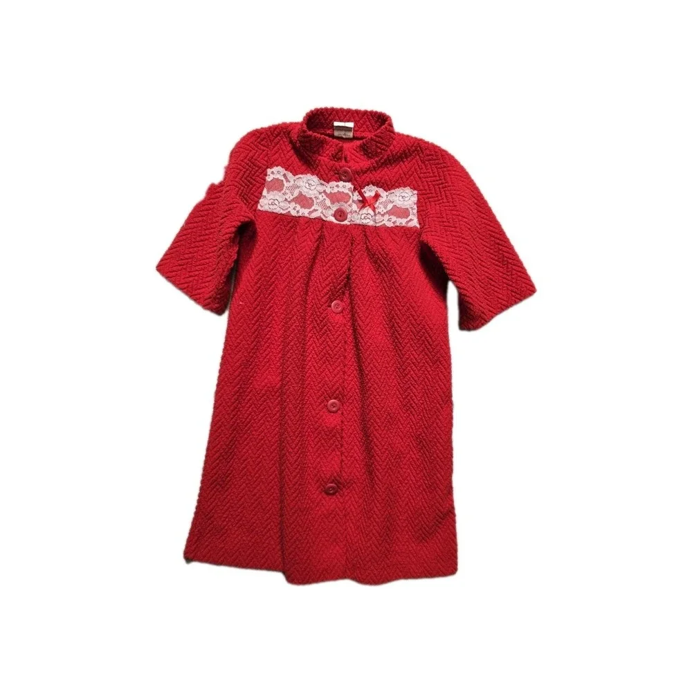 Vintage Girls Pajama‎ Gown 2 T Red Nite Lees